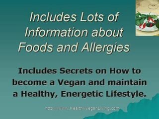 Simple Tasty Vegan Recipes also Wheat Free and Gluten Free