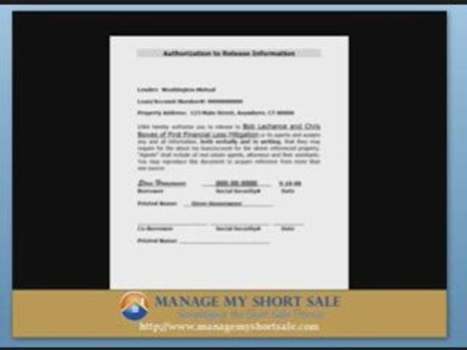 The Short Sale Process - Steps 1 - 3