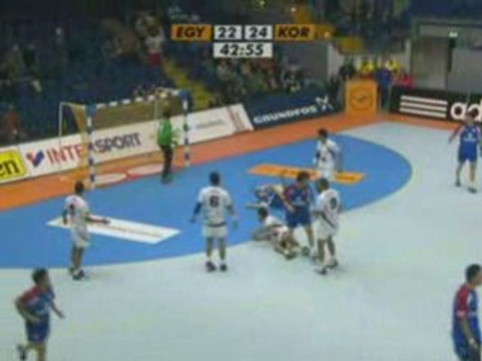 Resume Egypte - Coree: Mondial de Handball 2007