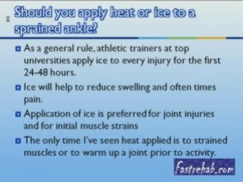 Should You Put Ice or Heat On A Sprained Ankle?