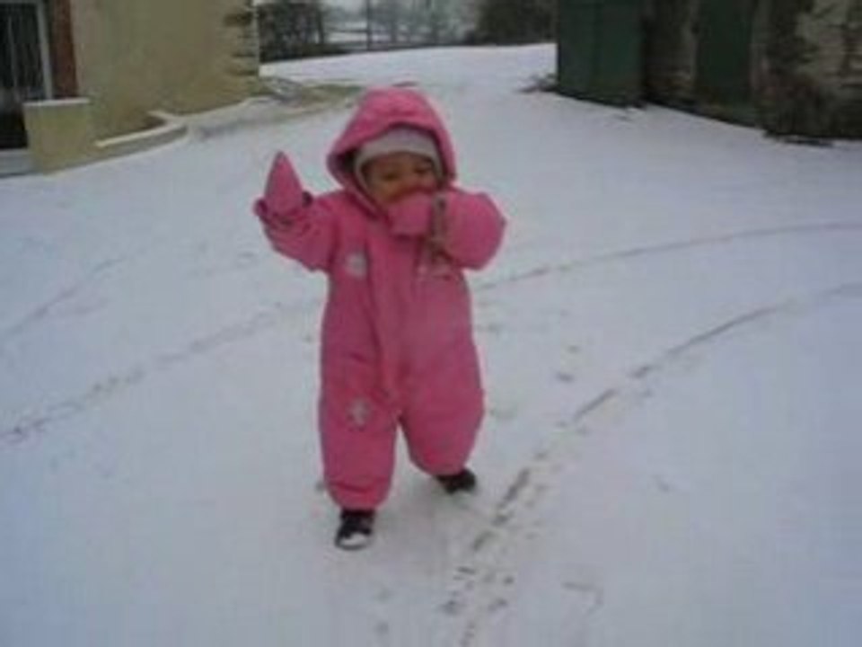 petit pas dans la neige!