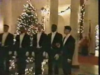 Seth Sharp sings for President Clinton at the White House