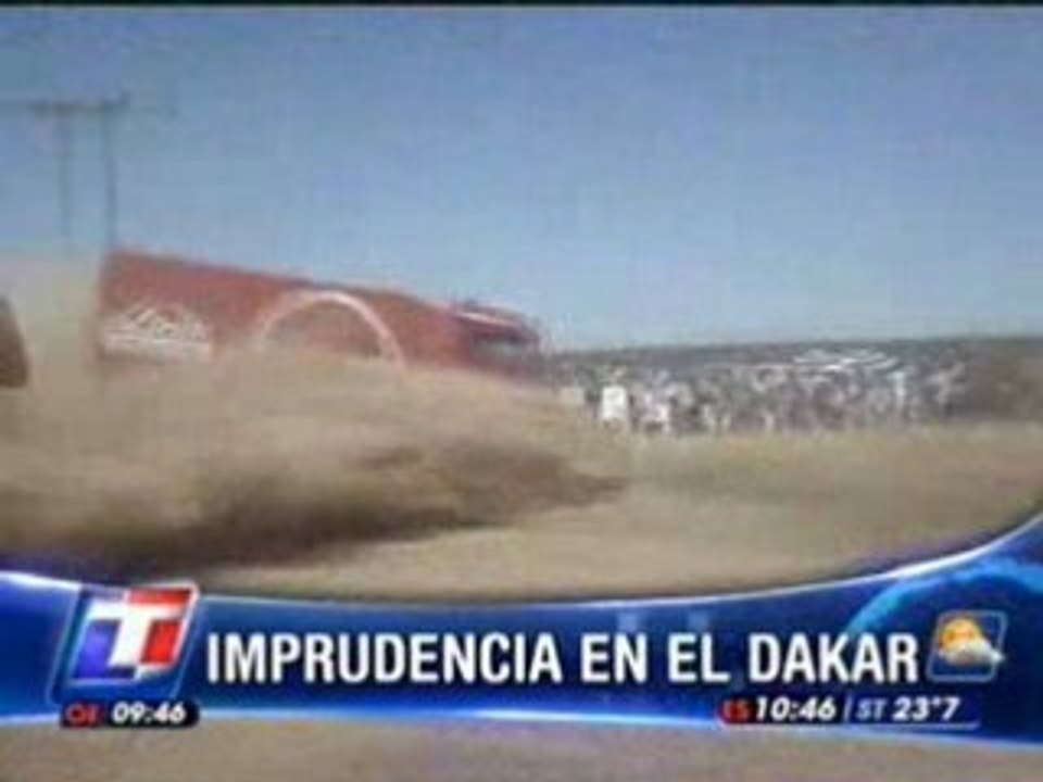 Dakar Rally 2009 Truck Forgot To Turn!