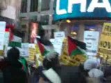 Manifestation pour une Palestine libre sur Times Square NYC