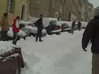 Marseille sous la neige