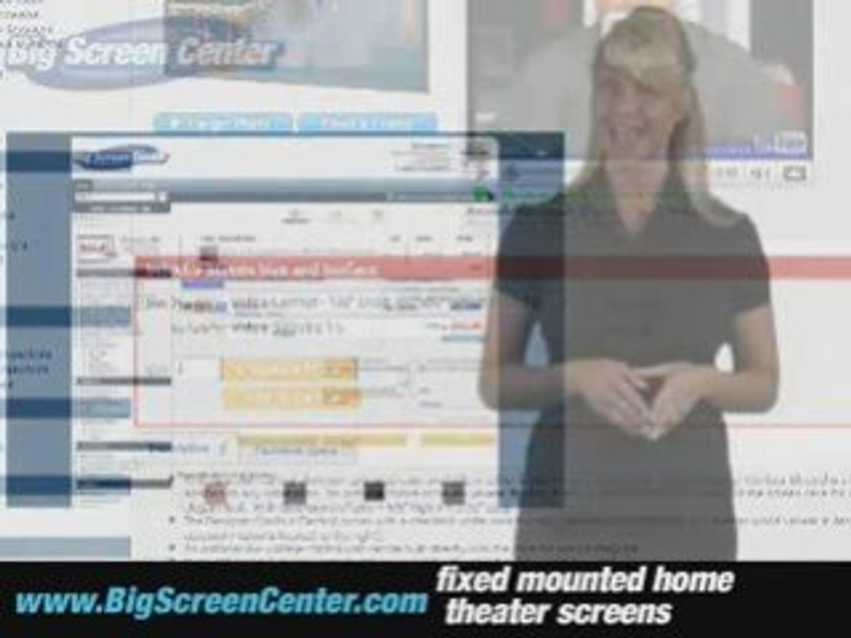 Fixed Mounted Home Theater Screens