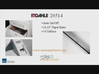 Dahle 20514 Cross Cut Paper Shredder - Tour