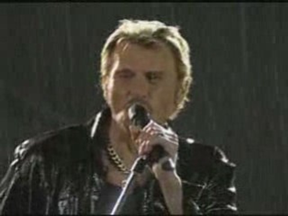 Johnny Hallyday - Rock'n'roll man  ( Live SDF le 11 09 1998 sous la pluie )