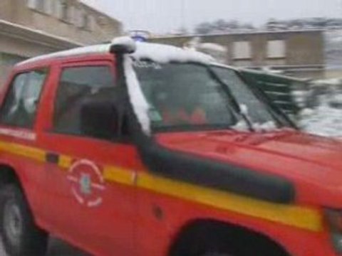 La neige dans notre secteur. Mercredi 07 janvier 2009