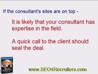 Recruiter Websites - Avoiding SEO Ripoffs