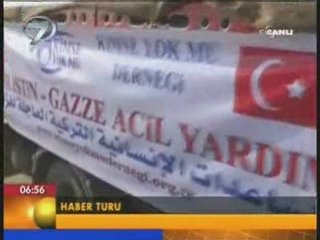 YARDIM KAMYONLARI ULASTI