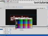 Glowing text effect in FLASH - Tutorial