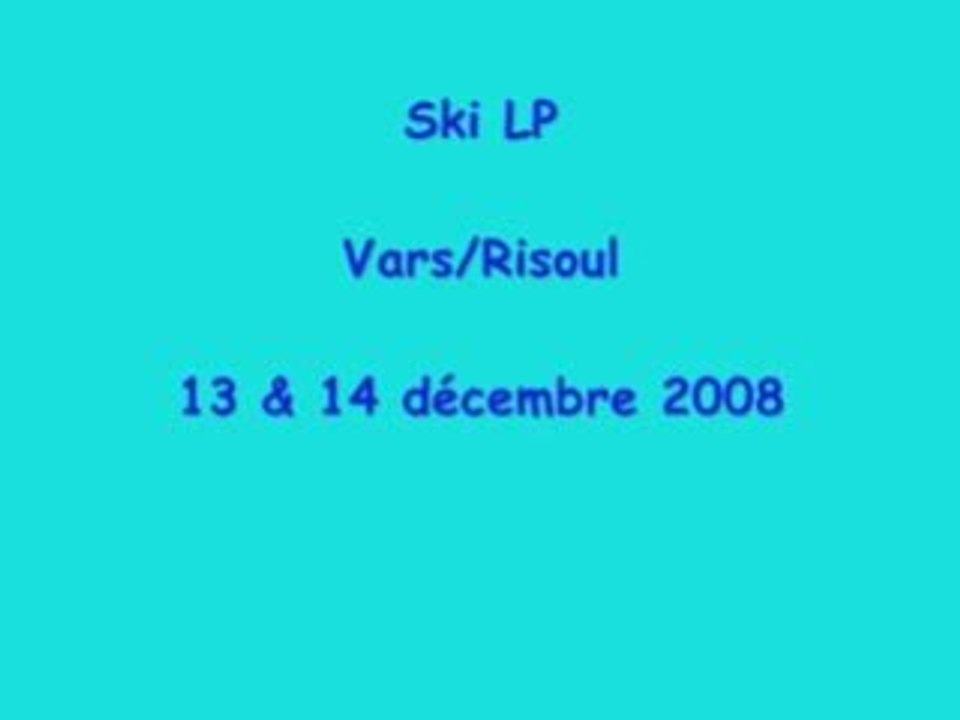 Ski Licence Pro IUT HSE LA CIOTAT 13&14décembre 2008