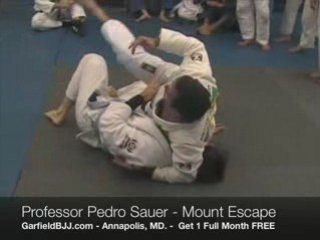 Annapolis BJJ - Pedro Sauer Shows A Mount Escape