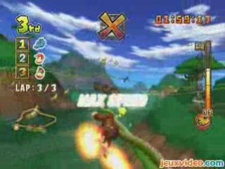 Donkey Kong Barrel Blast Course de singes