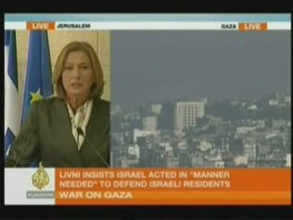 Israeli FM Tzipi Livni