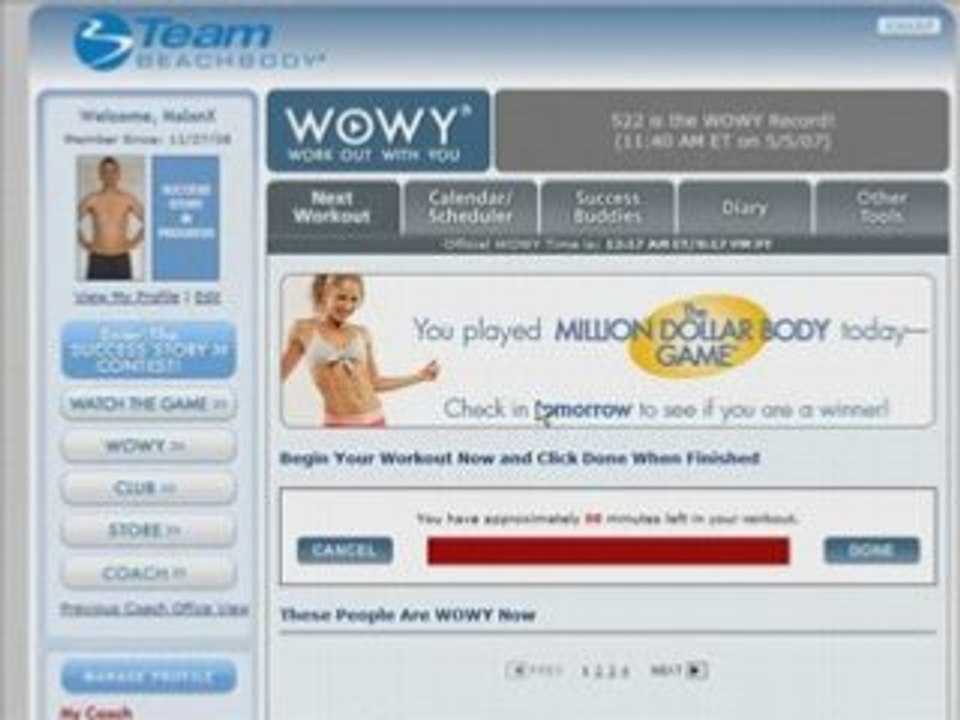 Can I WOWY on Beachbody's Million Dollar Body?