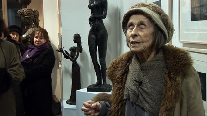 Nicole Fenosa le soir du vernissage