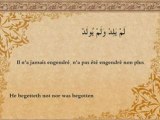 Sourate Al-Ikhlas ( le monothéisme pur ) Récité par Al-Afasy