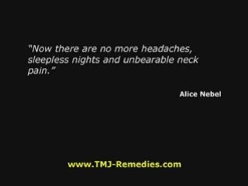 TMJ remedies
