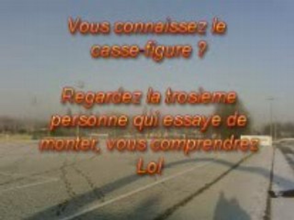 Les cascadeurs en hiver