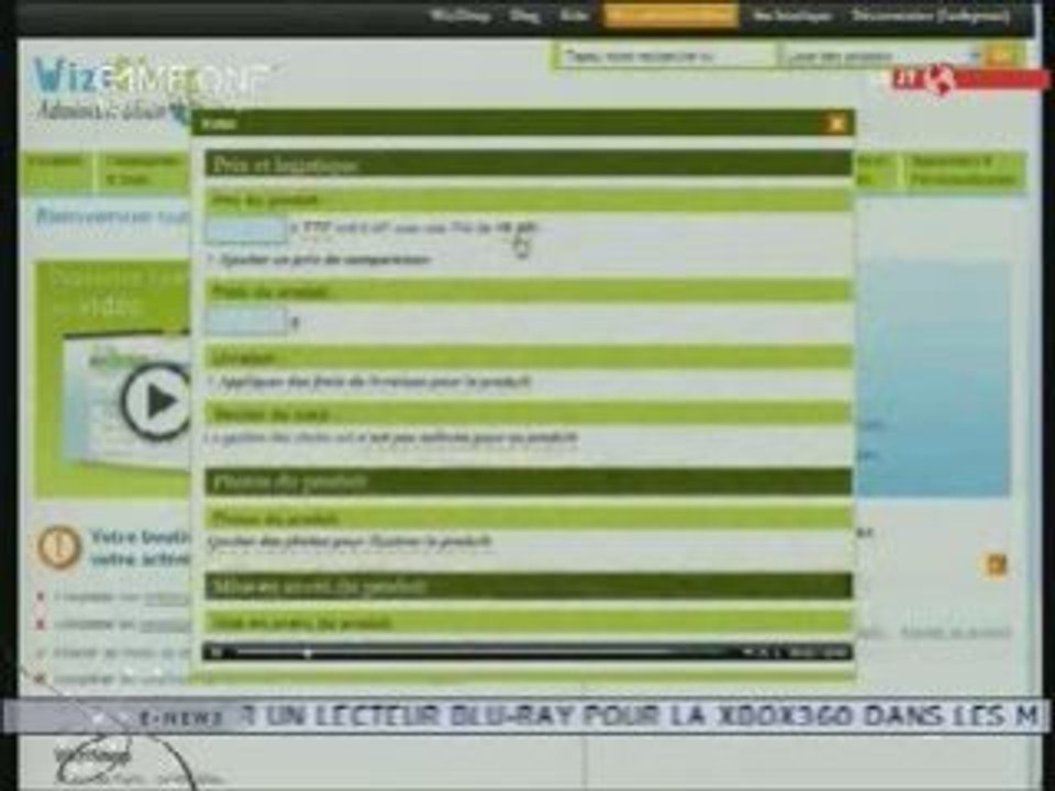Wizishop sur GameOne