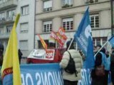 manifestation syndicats européens, sarkozy est au parlement