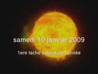 Cycle solaire 24 - 1ere tache 2009