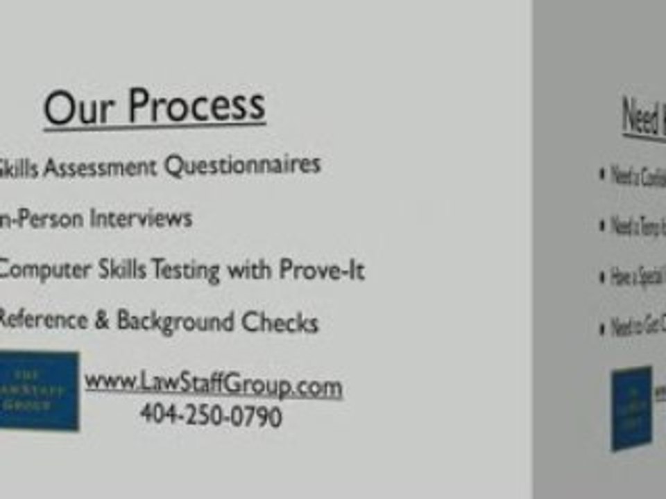 Atlanta Legal Staffing providing Legal administrative jobs