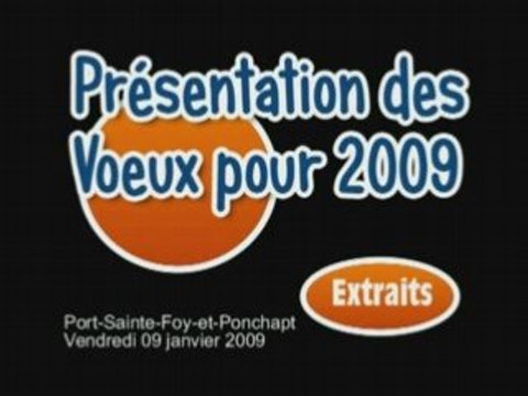 Port-Sainte-Foy-et-Ponchapt - Voeux 2009