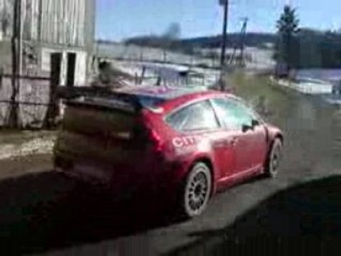 Essais 2009 C4 WRC OGIER Sebastien ( rallyes VOSGES citroen)