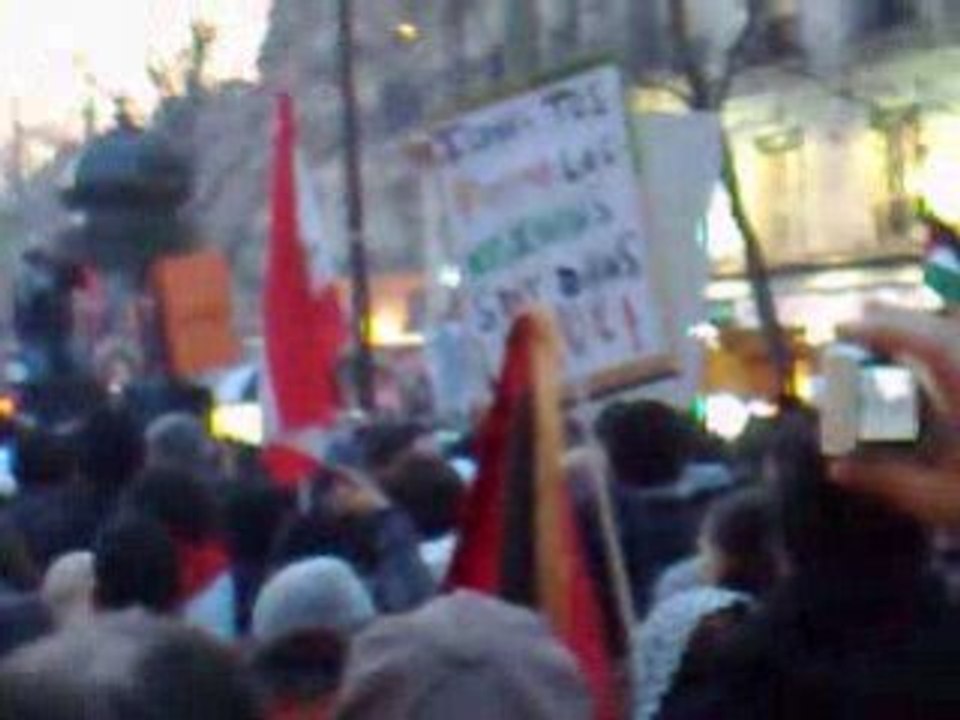 MANiFESTATiON POUR LA PALESTINE LE 10 JANVIER 2009