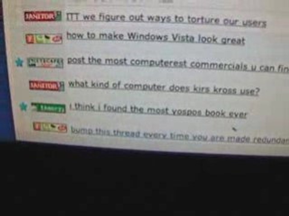 Bug on Screen