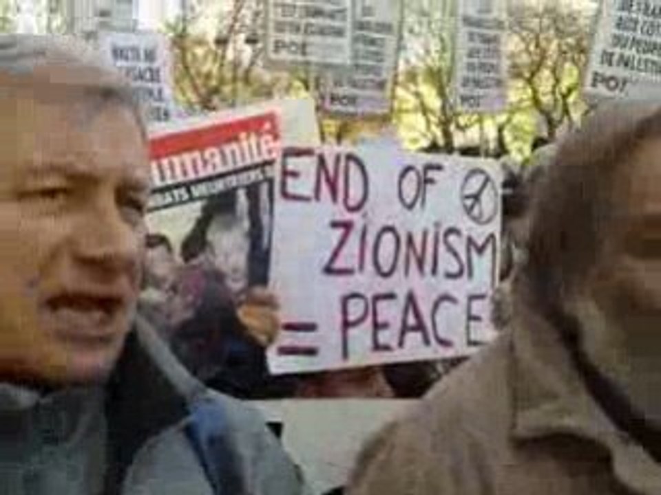 Manifestation Gaza  paris 10 janvier 09