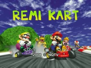 une partie de  mario kart 64 à la rémi
