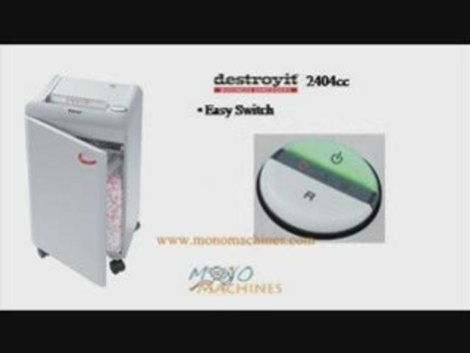 MBM Destroyit 2404 cc Confetti-Cut Paper Shredder Tour