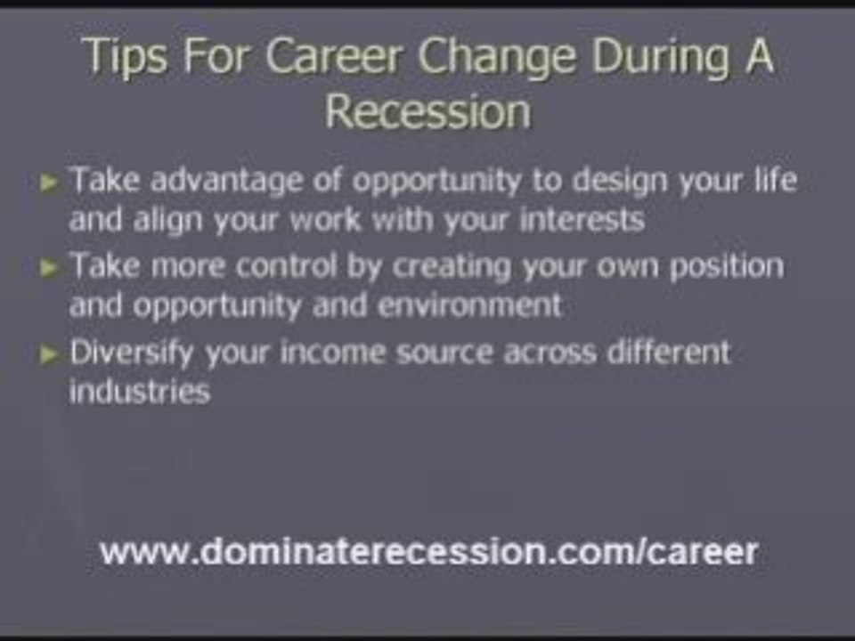 How to Change Careers and Make More Money In The Recession