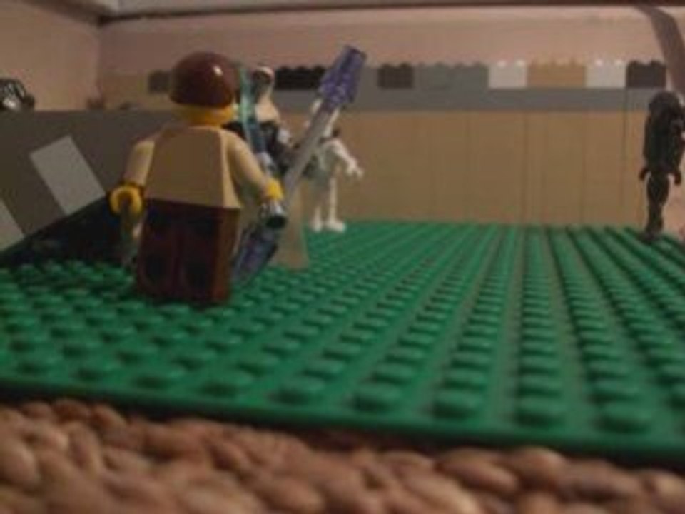 Adaptation en lego du début du combat d'obi-wan contre G