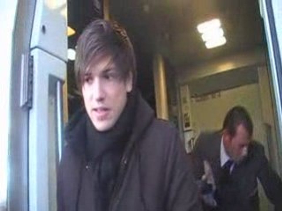 Quentin Mosimann à la Gare du Midi 10/01/09