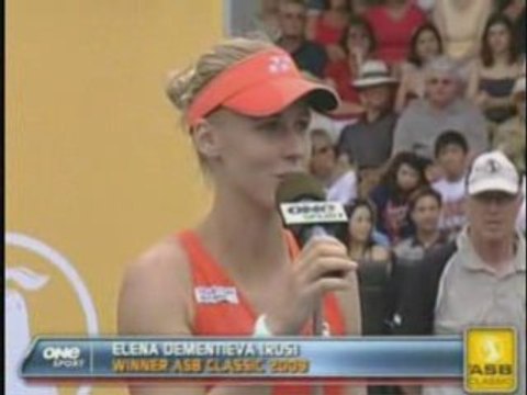 Elena Vesnina & Elena Dementieva Cup Ceremony