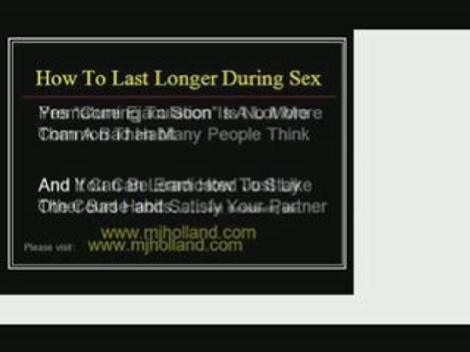 How To Last Longer During Intercourse