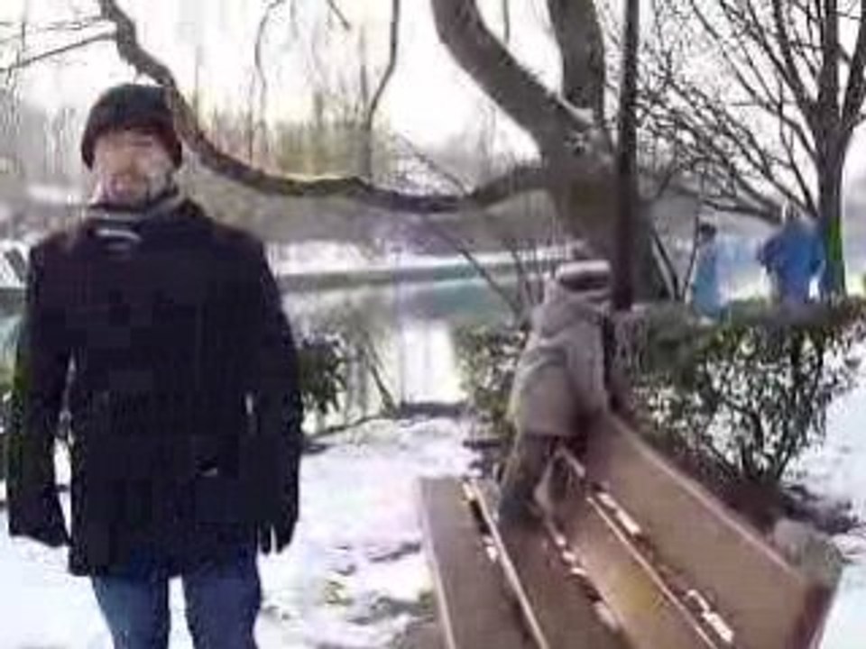 Les bords de Marne enneigés...