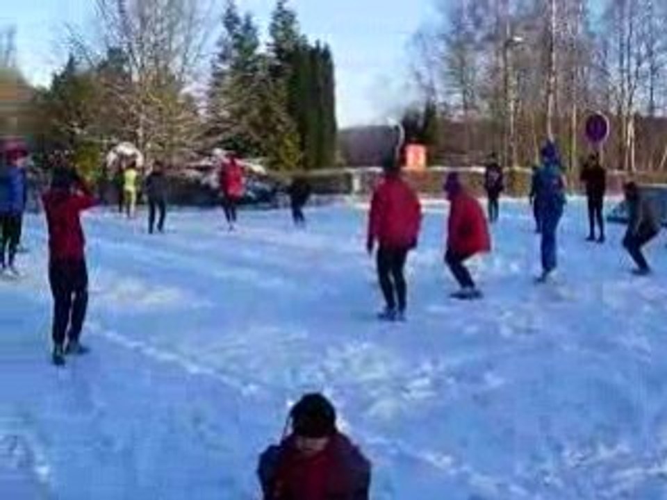 Super entrainnement sur la neige