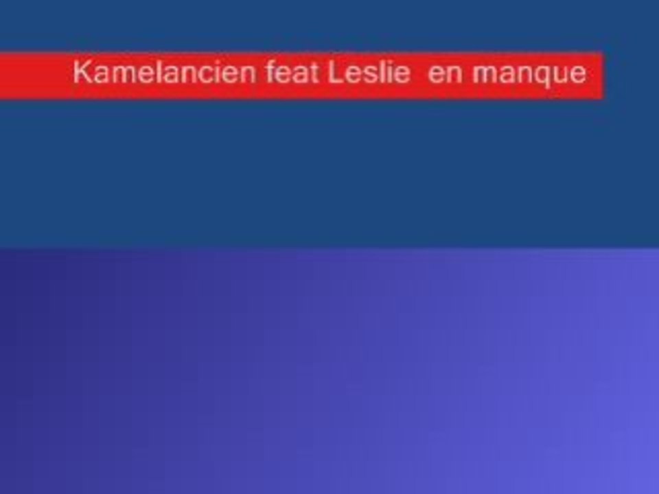 Kamelancien feat leslie | en manque |