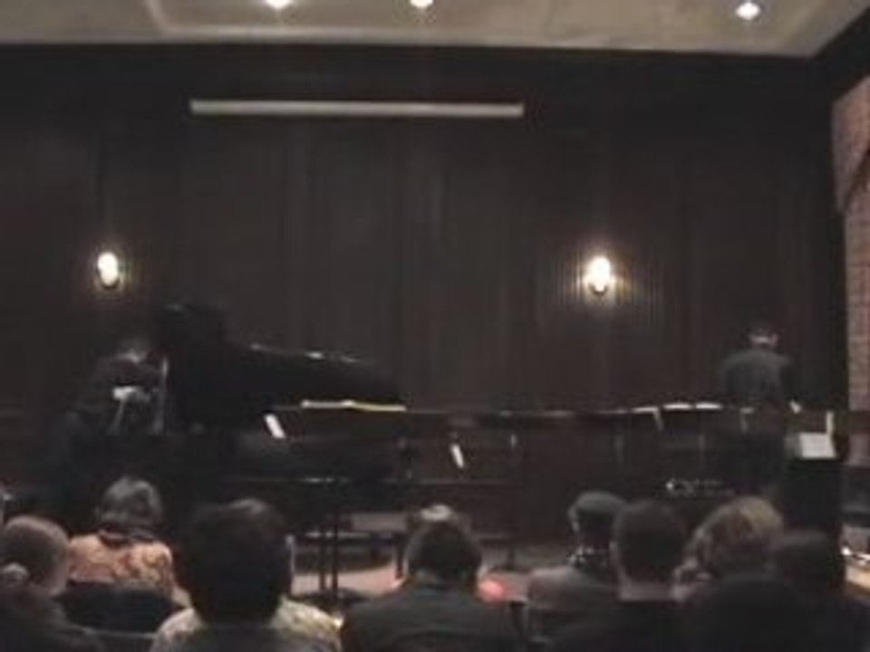 Concert Boston Conservatory, 28 Novembre 2007