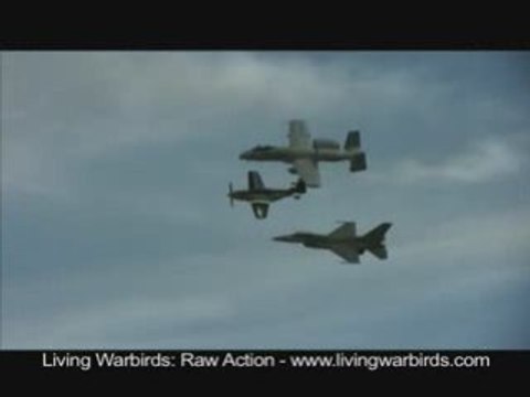 U.S. Air Force Heritage Flight - Living Warbirds: Raw Action