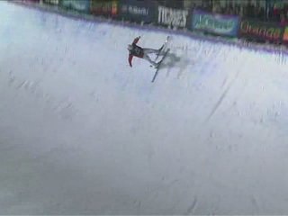 Tignes - Finale half-pipe ski de Mike Riddle