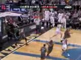 NBA JaVale McGee finishes with a tomahawk dunk