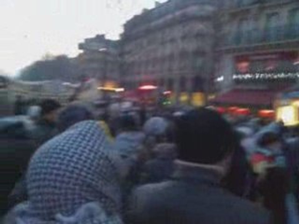 Manifestation à Paris, 10 janvier 2009