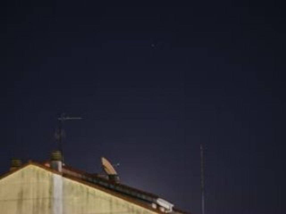 Moonrise Over Satellite Dish (Timelapse)